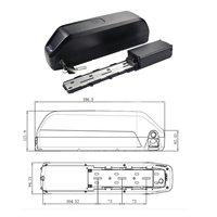 Ridstar Q20 Hailong Kettle Battery 48V 52V  17.5Ah 20Ah 21Ah Down tube Battery 250W 350W 500W 750W EMTB Battery Replacement