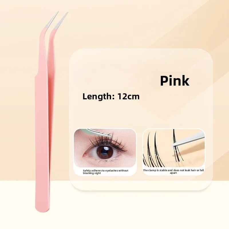 Edelstahl Scrapbook Aufkleber Band Picking Gerade Kopf Ellenbogen Pinzette Album DIY Handwerk Liefert Wimpern Verlängerung Pinzette