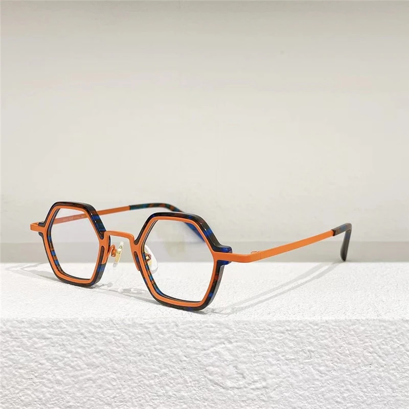 JAMES TART 245 Optical Eyeglasses For Unisex Retro Style Anti-blue Light Lens Plate Diamond Full Frame With Box