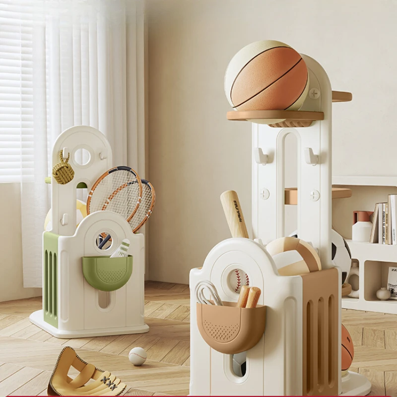 

Basketball storage rack football volleyball badminton classification storage finishing box home floor shelf