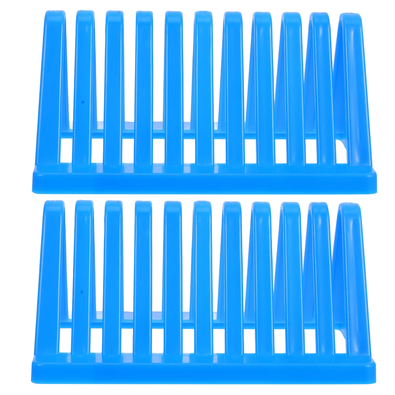 

2pcs Microscope Slides Staining Rack Plastic Triangular Holder For Laboratory Efficient Drying Space Saving Glass Slide Storage