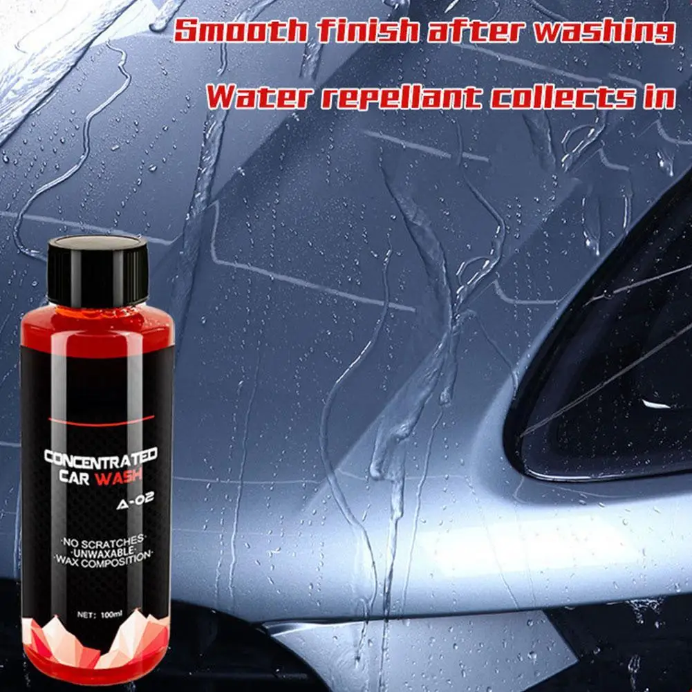 Shampoo per auto da 100ml accessori per auto ad alta concentrazione dettagli lavaggio detergente Super schiuma manutenzione auto multifunzionale