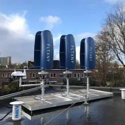 4KW  Home Low Noise Windmill Free Energy Generator Roof Wind Turbine 5000W Voltage 12V 24V Tulip Shape 2 Blades With Controller