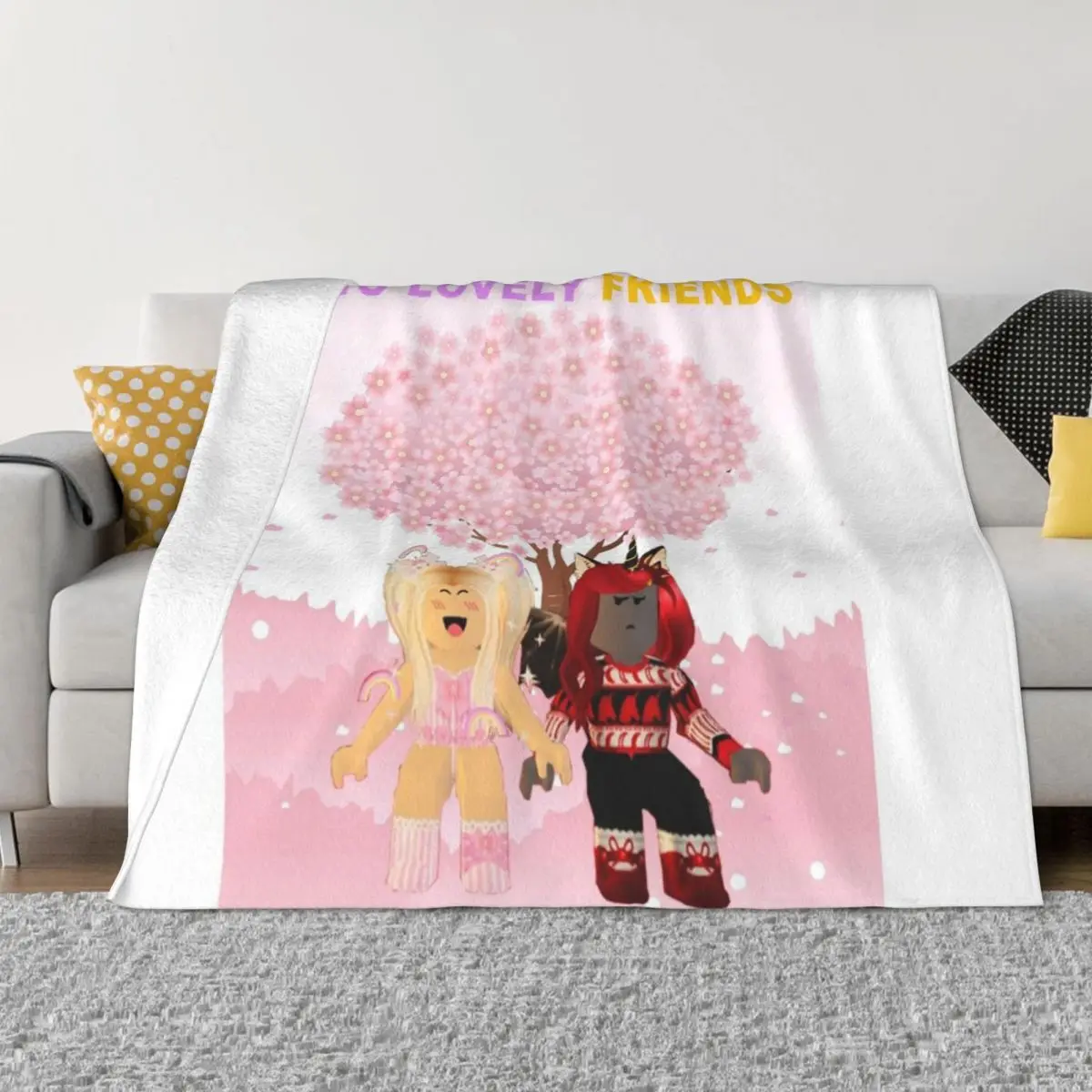 

Two Best Friends iamSanna And Moody Throw Blanket Blankets for babies Sofa Throw Blanket