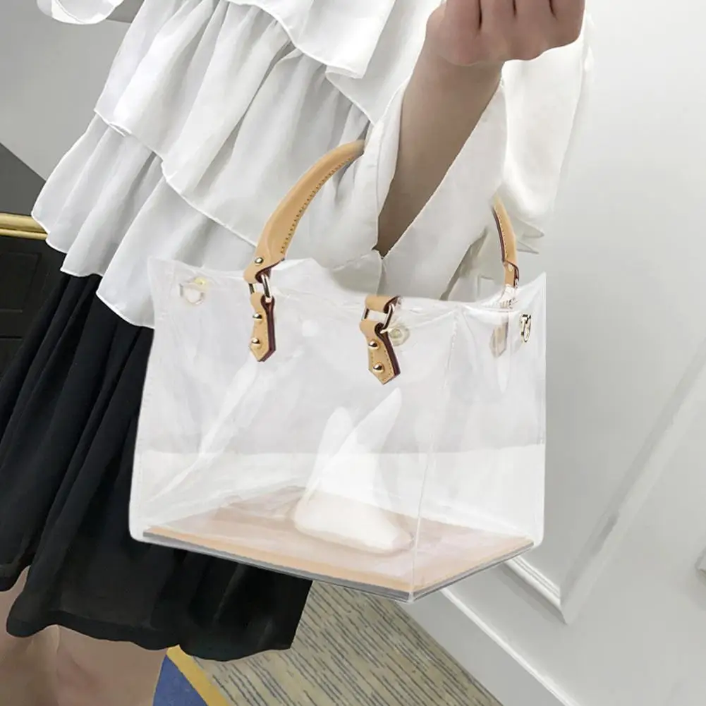 Diy Storage Bag Diy Tote Bag Kit Waterproof Pvc Handbag Craft Set Transparent Handmade Tote Bag Accessories Tool for Beginners