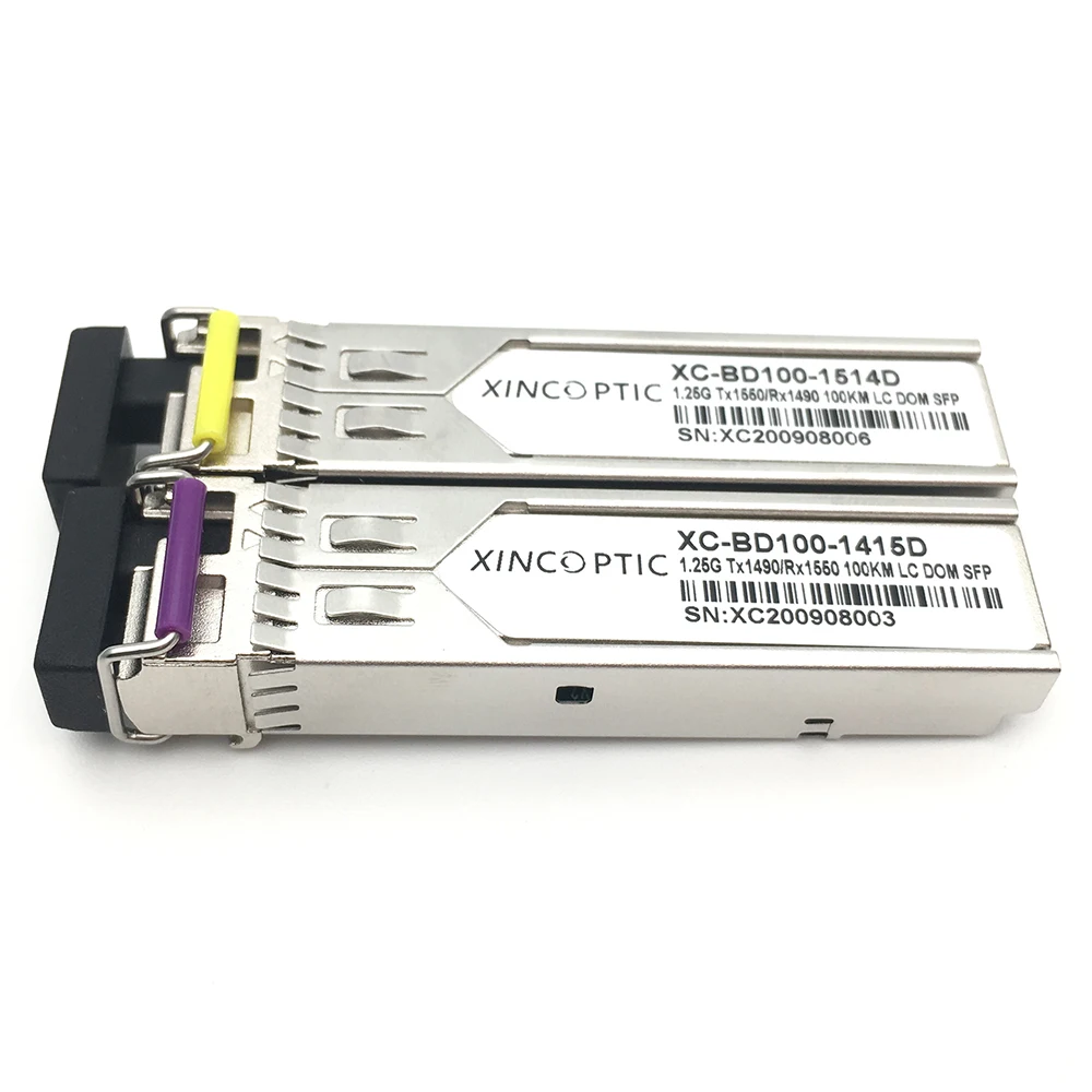 1pair-125g-bidi-100km-sfp-single-mode-single-core-1490-1550-lc-sc-wdm-modulesimplex-sfp-ge-lx-sm-sfp-fiber-optics-transceiver