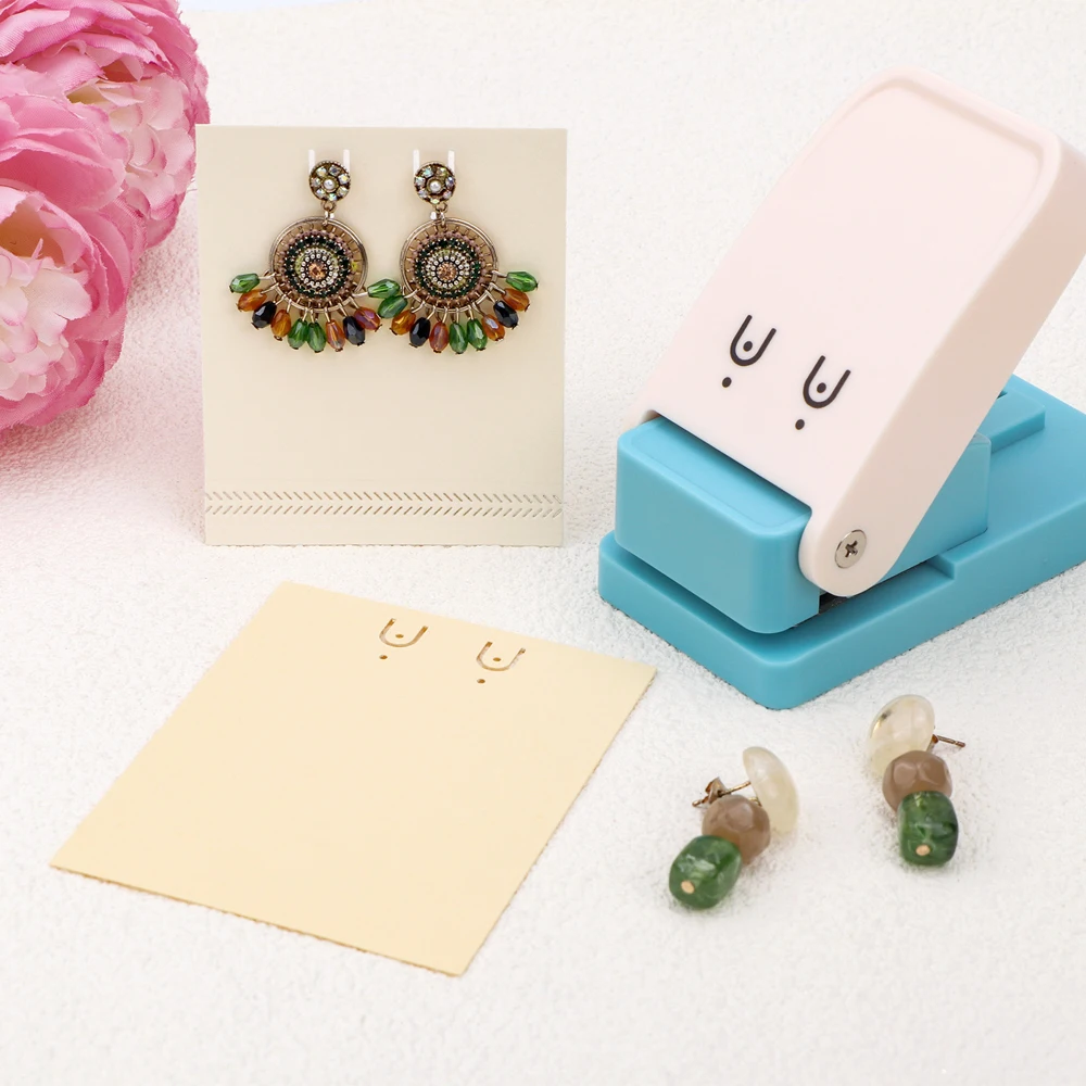 

1 шт., дыроколы для бумаги ручной работы для изготовления профессиональных ювелирных карточек своими руками и бумажных ремесел, серьги, дырокол для карт, инструмент