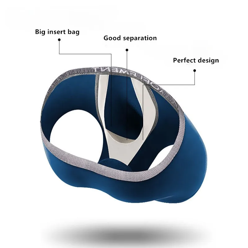 

Bullet Separation Boxers Men U Convex Young People Male Insert Scrotum Support Bag Underpants Sexy Breathable Panties Underwear