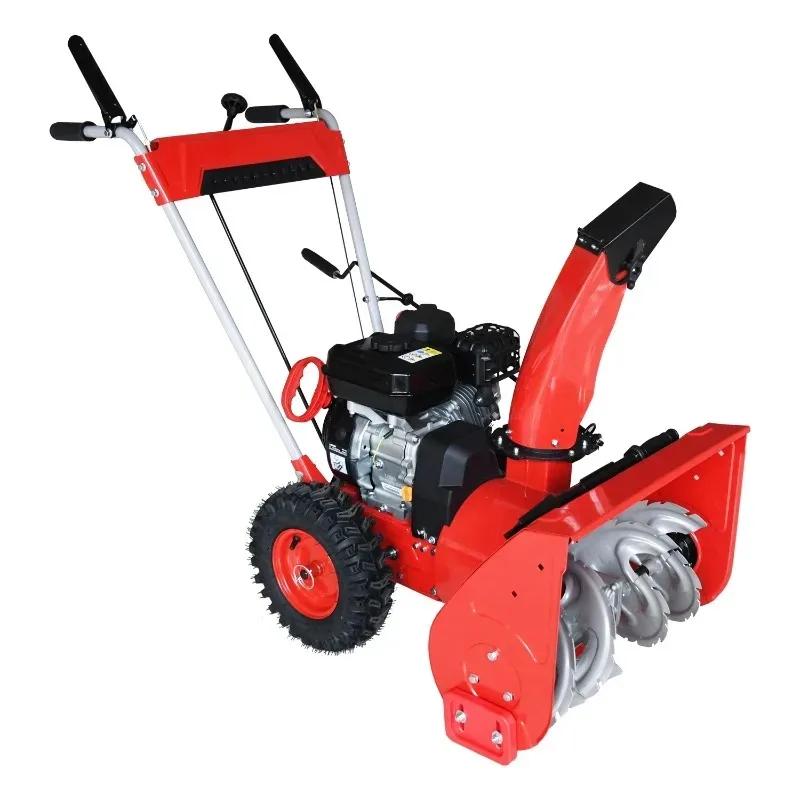 196CC Snowplow Snow Sweeper Mini Walking Type 6.5HP Power Heavy  Walk-behind Snow Cleaning Removing Machine