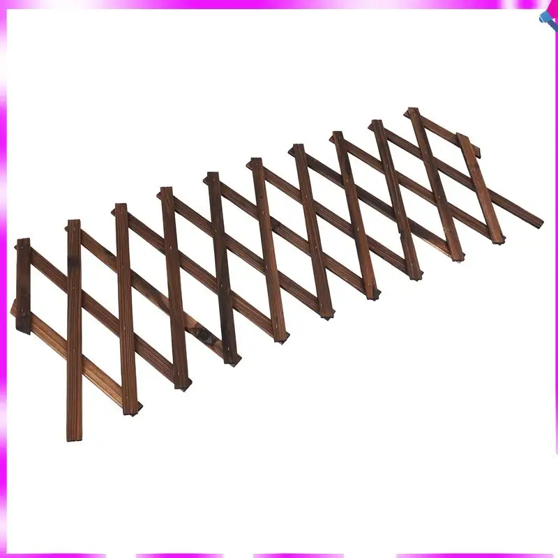 

N96R Expanding Wooden Garden Wood Pull Mesh Wall Fence Grille For Home Garden Sub Garden Decoration Climbing Frame
