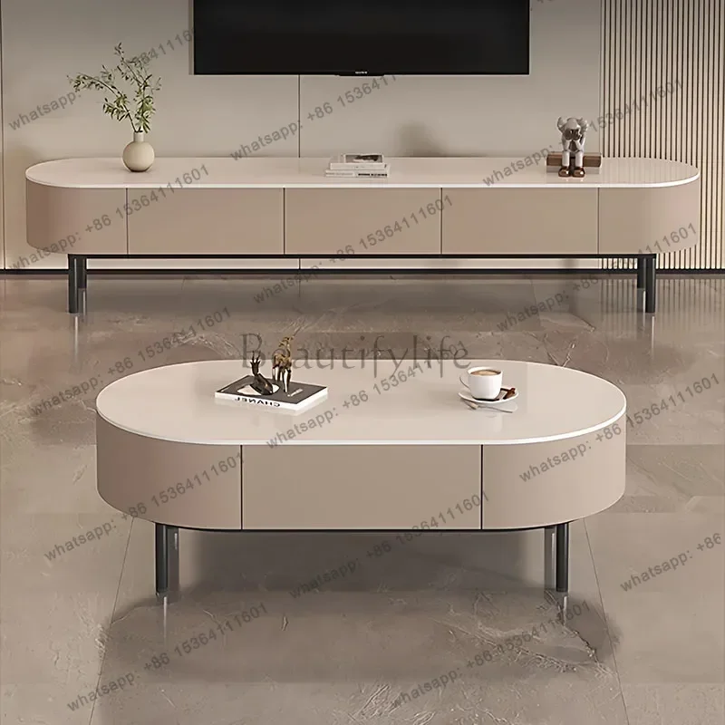 Movincg Drawers Coffee Table Writing Dinner Designer Living Room Storage Luxury Side Table Modern Mesa Auxiliar