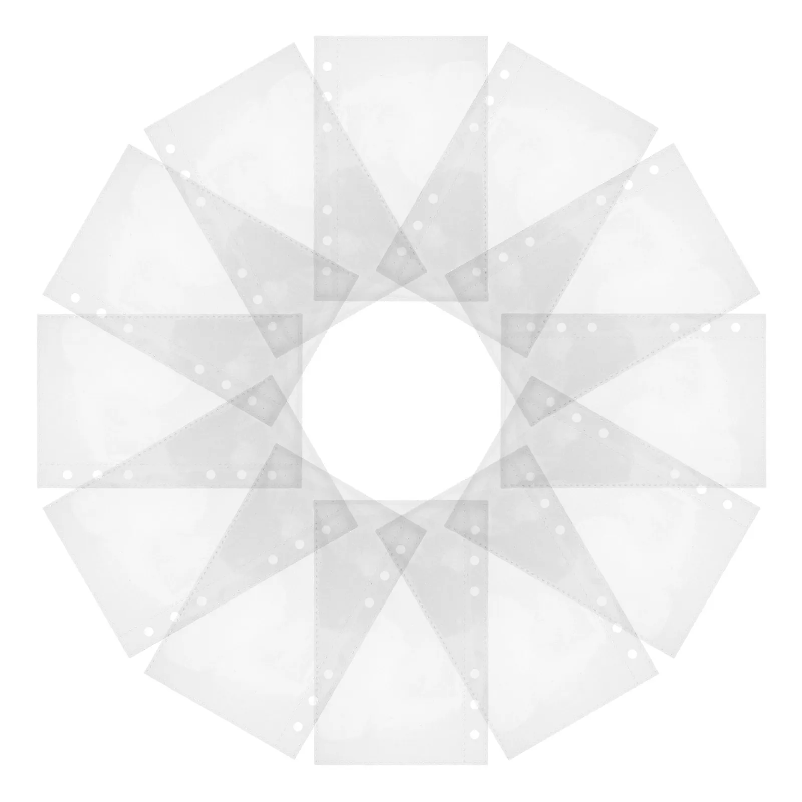 

20Pcs Transparent Pocket Binder Sheets Clear Plastic Card Holders A6 Size for Sticker Refill Trading Card Protection