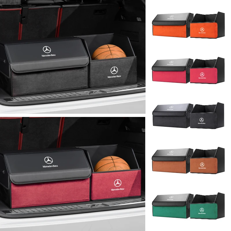 Car Trunk Storage Box Collapsible Travel Organizer Bag For Mercedes Benz AMG W205 W203 W204 W211 W212 W213 W201 W210 W124 W126 W