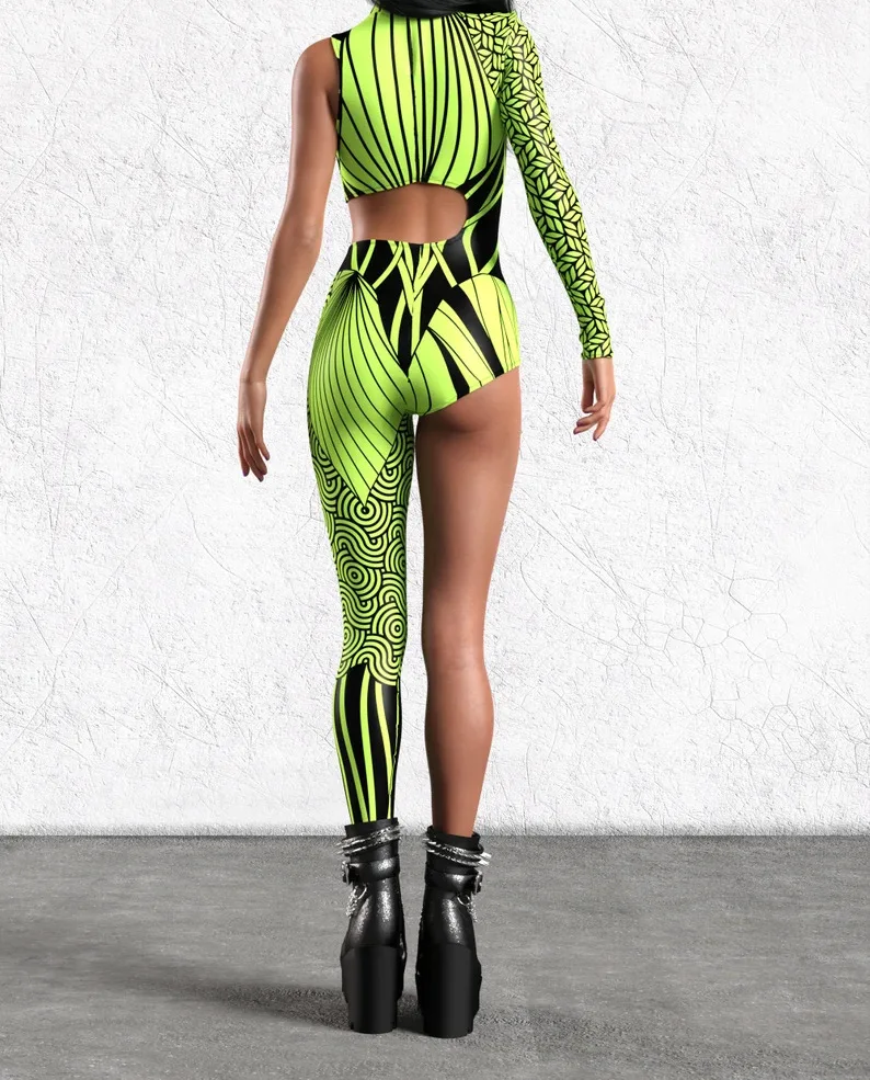 Damen Halloween-Strumpfhose 3D Digital Bedruckte Jumpsuits Erwachsenen-Cosplay-Kostüm Vollfarbiger Zentai Party Festival Performance Bodysuit – Detail 14