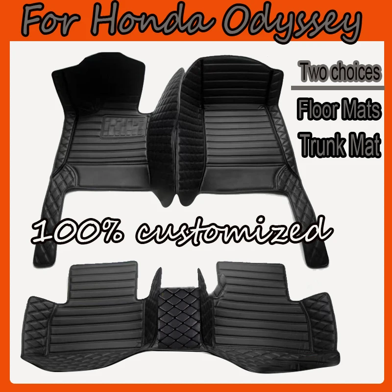 

Автомобильные коврики для Honda Odyssey Seven Seats 2004, 2005, 2006, 2007, 2008, изготовленные на заказ автомобильные подушечки для ног, ковер, аксессуары для интерьера