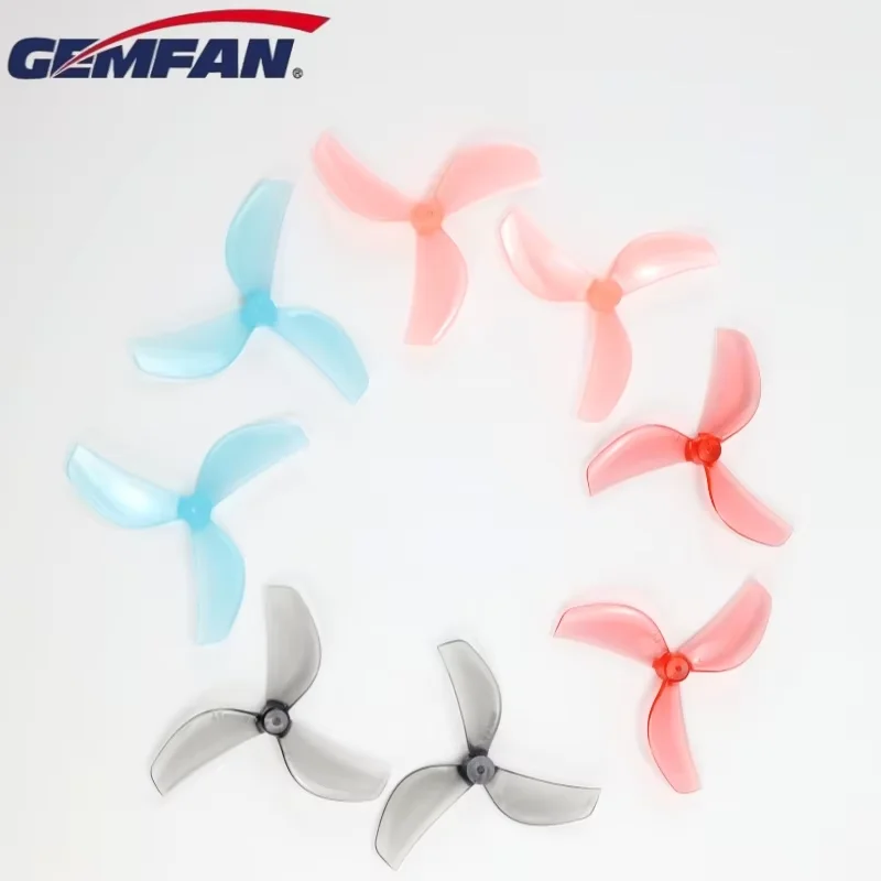 4Pairs GEMFAN 45mm 3-Blade PC Propeller T-Mount 1mm/1.5mm 0805 Motor For FPV RC Freestyle Tinywhoop Drones MOBULA 7 Props