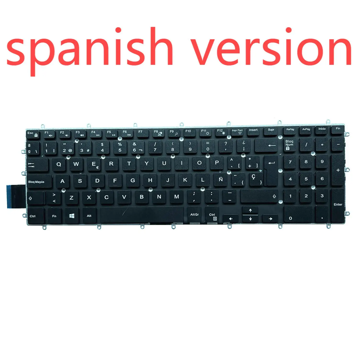 7566 Spanish Keyboard For Dell Inspiron 3579 3779 5565 5567 5570 5575 7567 7577 7588 5765 5767 5770 5775 7779 Clavier