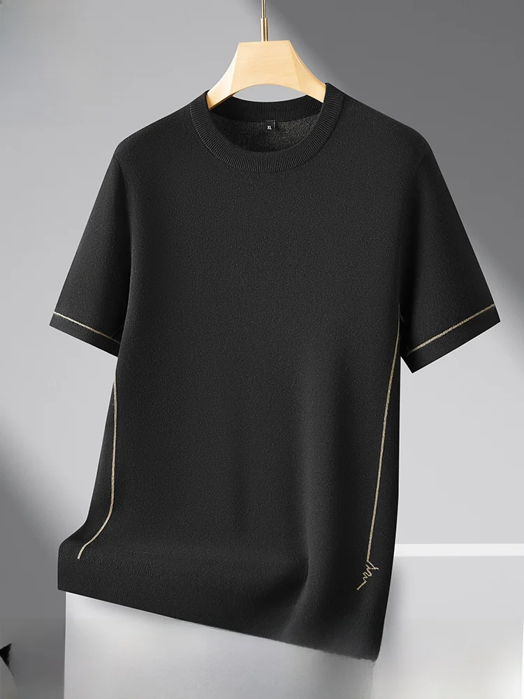 

Очень большой мужской вязаный свитер ort Sve, повседневный свободный крой, лето-осень, большие размеры f Sve, трикотаж Busin Casual