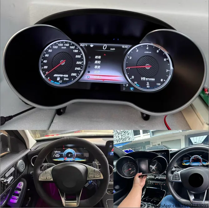 Best Sellers 12.3" Screen LCD Dashboard Speedometer NTG5.0/5.1Digital Cluster for - C/GLC/W205 2015-2018