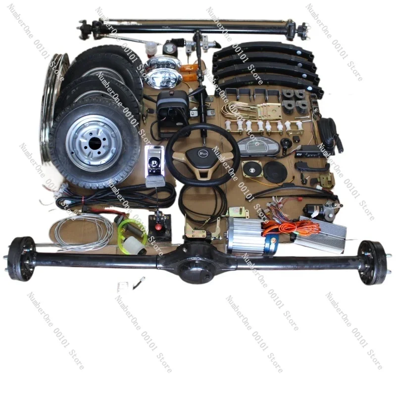

Electric four-wheel dining car full set of chassis accessories