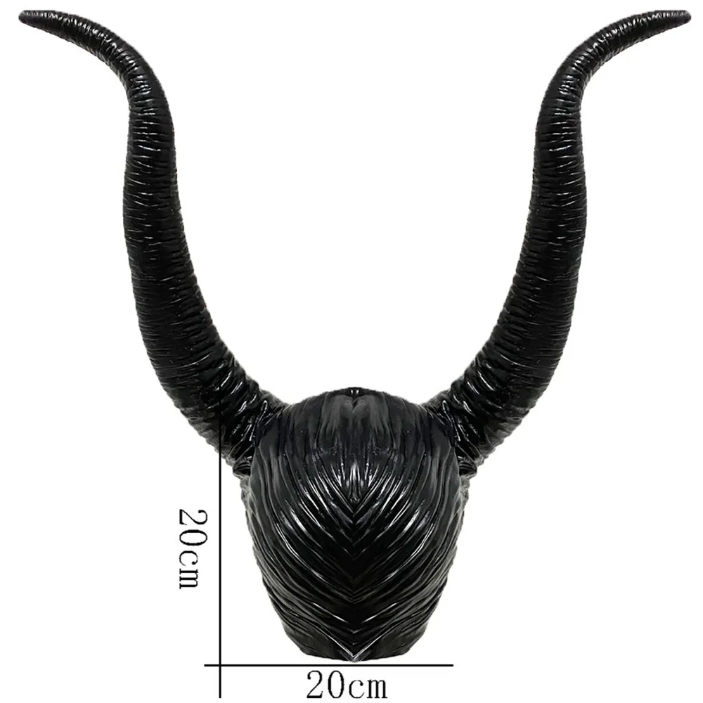 Kopfschmuck Kostüm Halloween Hut Schwarze Königin Hörner – Detail 6