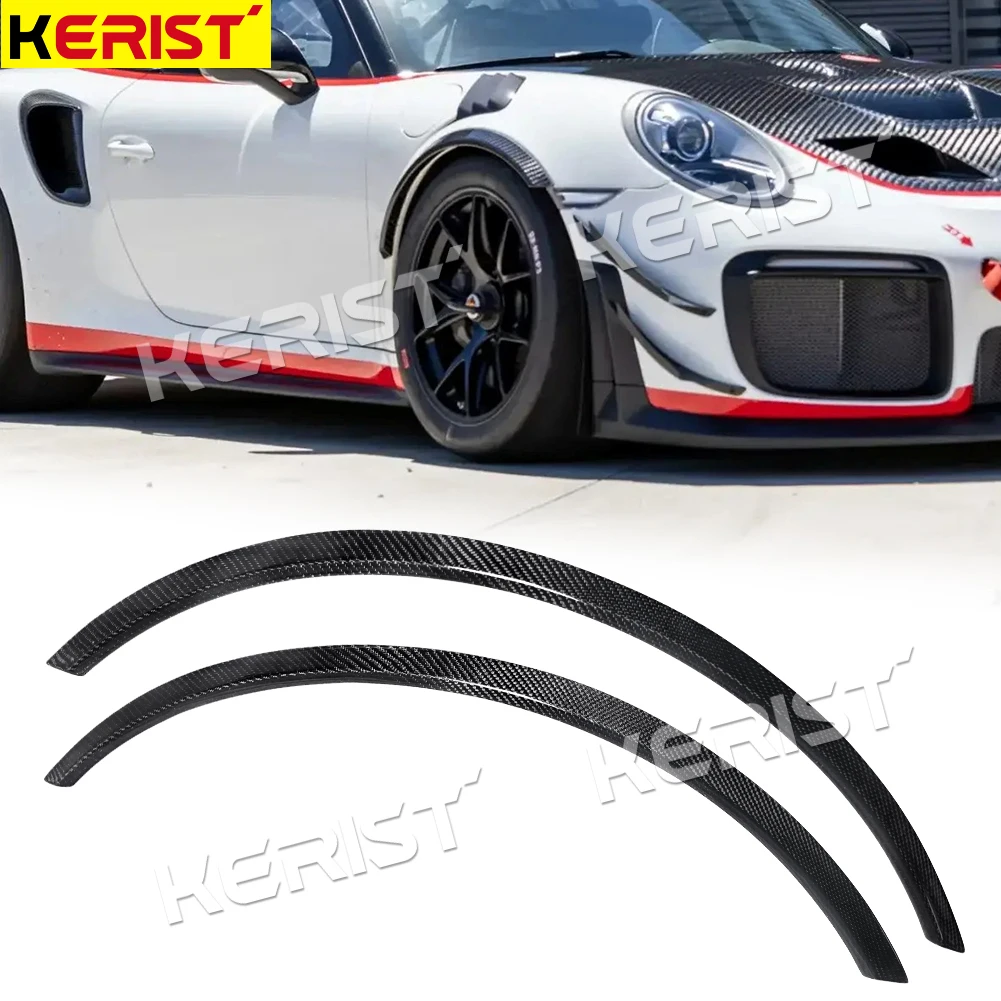 ألياف الكربون Canard درابزين مشاعل جسم واسع لبورشه 911 GT2 GT3 RS 2013-2019