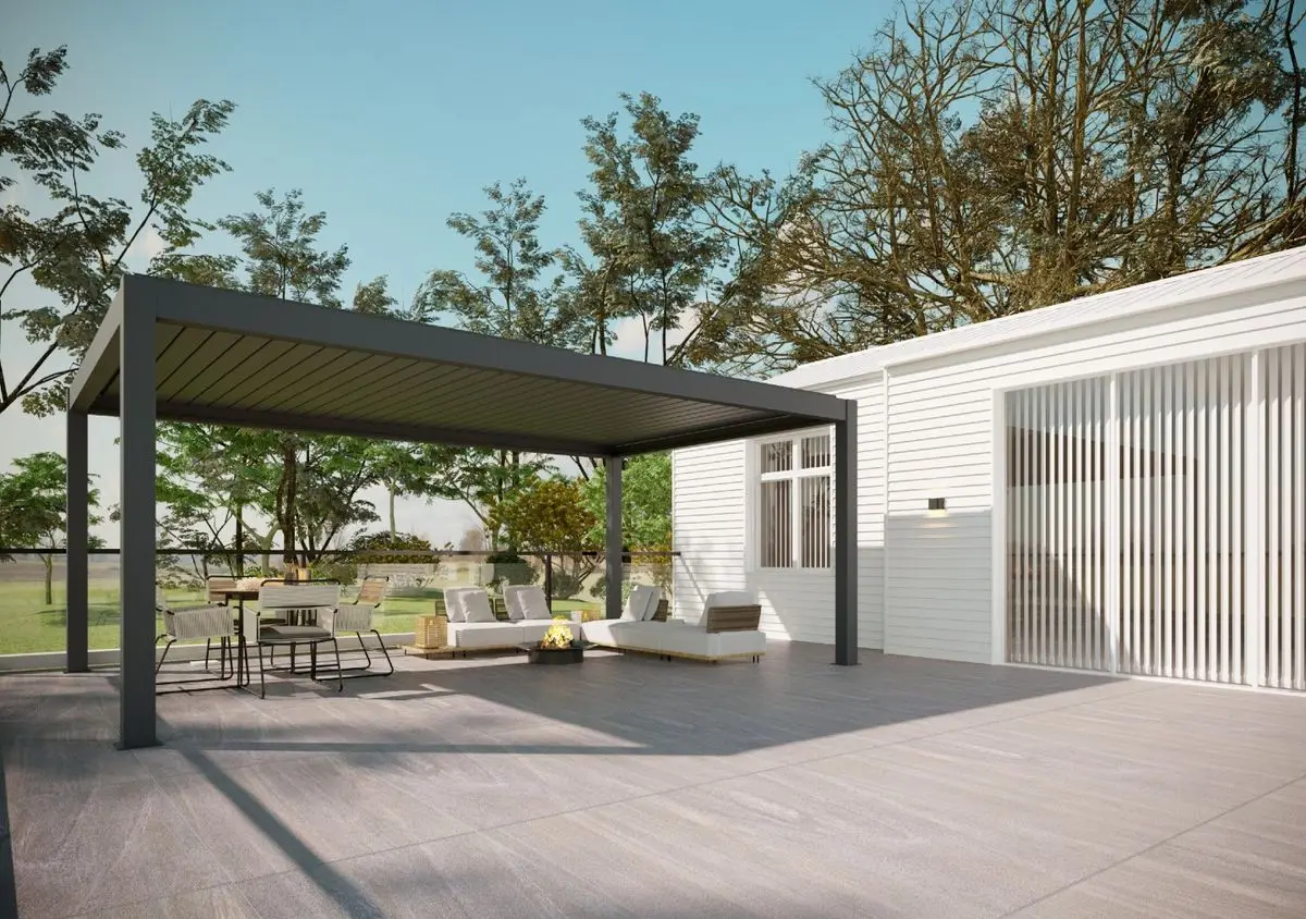 

Custom Design Outdoor Louvered Pergola 3x6 3x4 3x5 Aluminum Outdoor Deck Waterproof Garden Patio Gazebo with Adjustable Roof