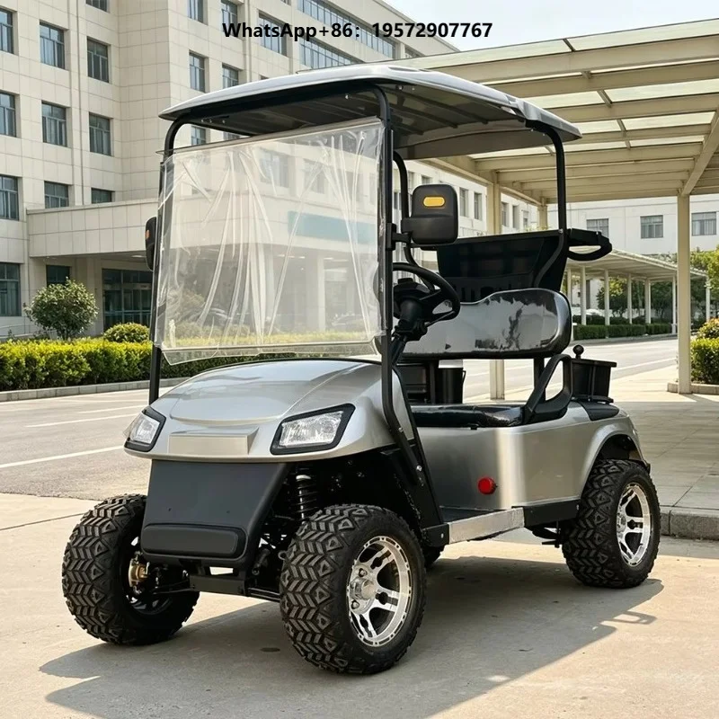 Electric Golf Cart with Aluminum Frame Anti Rust for Coastal Beach 2 Seat Golf Cart with Aluminum Frame