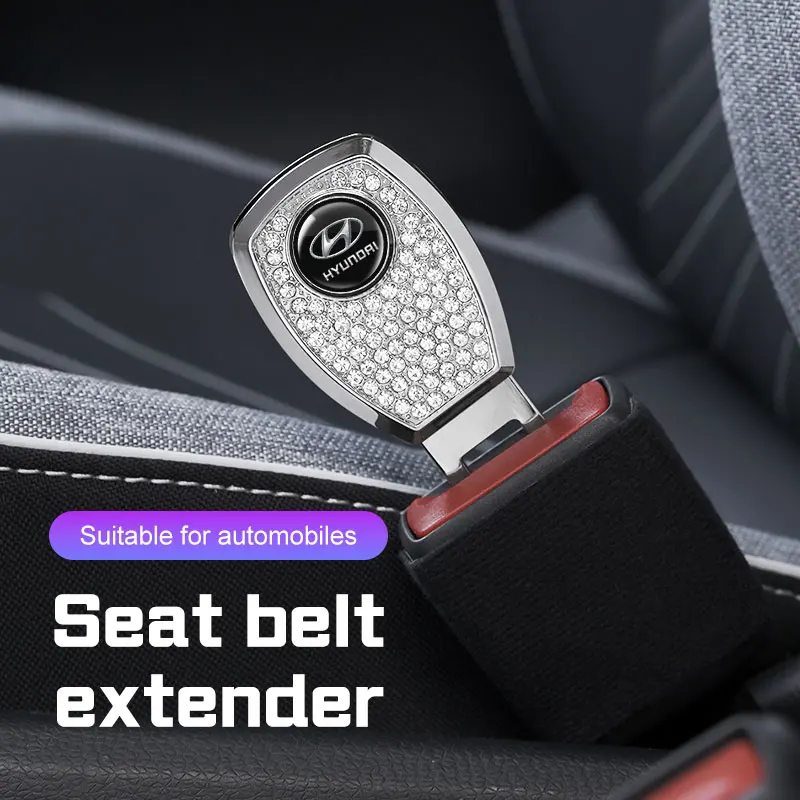 for Hyundai I40 Avante Sonata Tucson Santa Fe Elantra Azera Creta Metal Car Seat Belt Clip Extender Extension Plug Accessories