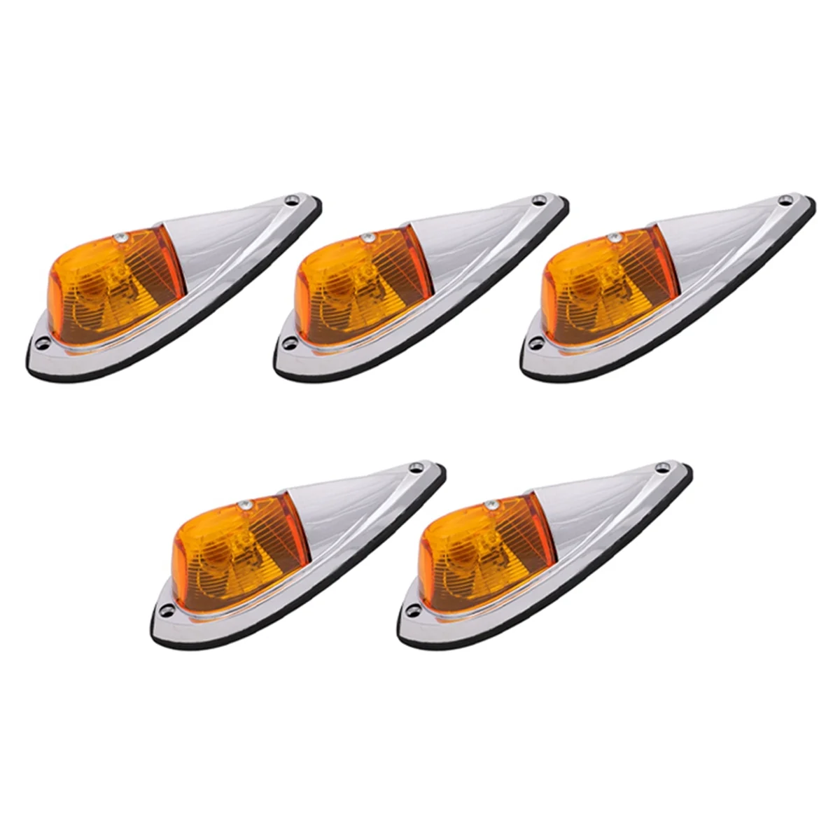 

DC 12V Amber Teardrop Cab Light Cab Marker Light Front Rear Top Clearance Roof Running Light Wiring Pack for Truck Van