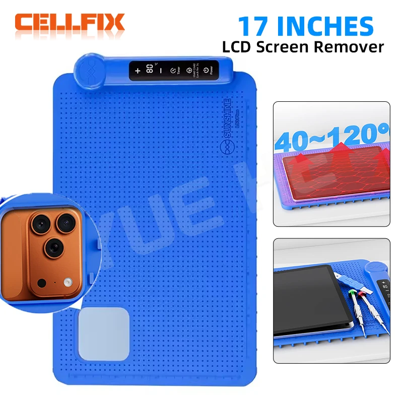 

SUNSHINE LS3 Plus LCD Screen Heating Screen Removal Repair Pad Hollow Design for Mobile Phone Tablet Repair Screen Removal Tool