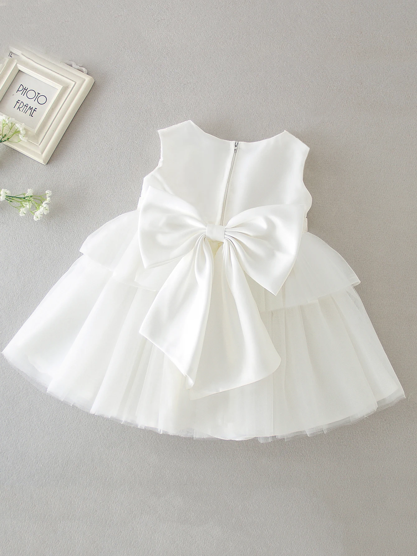 Baby Girl Party Dressrs Infant Birthday Frock Baptism White Clothes Newborn Christening Dresses for Girls