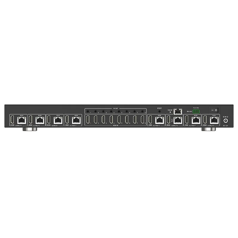 UltraHD 4K 4:4:4 8x8 HDMI Matrix 8 in 8 Out Extend up to 70m Over Cat5e/6/7 Cable Support IR RS-232