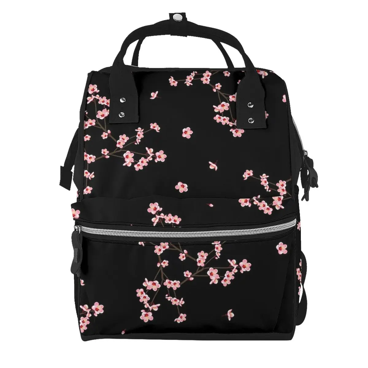 Japanese Sakura Cherry Blossoms Student Backpack School Bag Hiking Travel Daypack for Men Women Bookbag Shoulder Bags