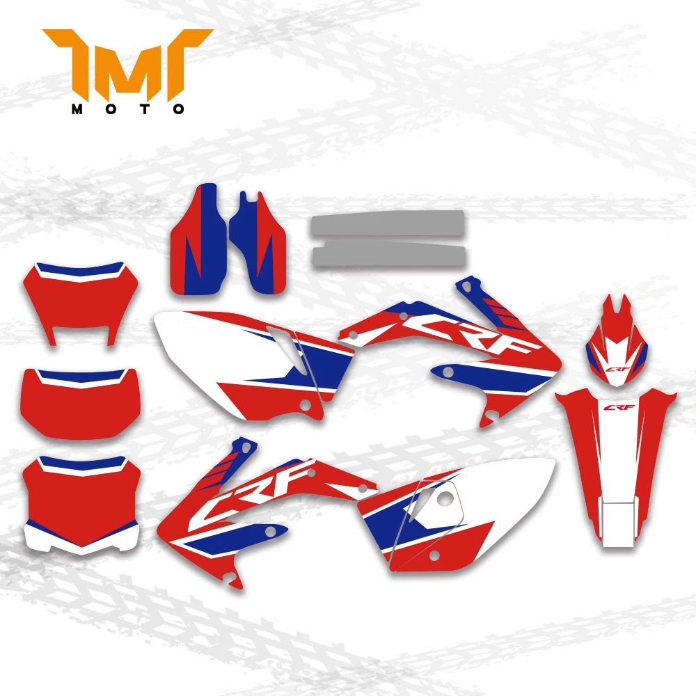 TMT GRAPHICS & BACKGROUNDS DECALS STICKERS Kits for Honda CRF450X  2005-2016 2015 2014 2013 2012 2011 2010 CRF 450 X 450X