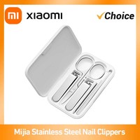 Xiaomi Mijia Stainless Steel 5 in 1 Nail Clippers Pedicure Care Trimmer Portable Nail File with Anti-splash Storage Shell