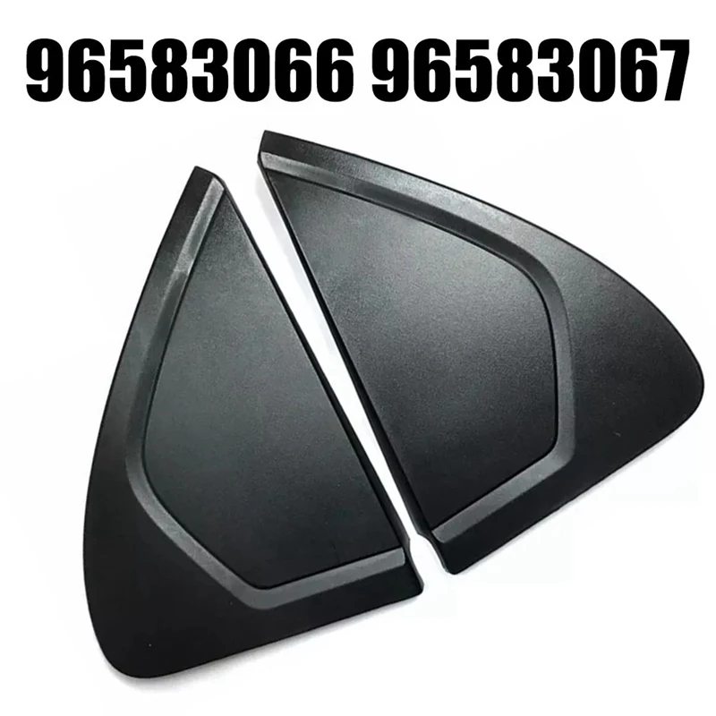 1Pair Car Door Mirror Triangle Trim Panel 96583066 96583067 For Chevrolet Aveo 2003-2010 Window Corner Molding Cover