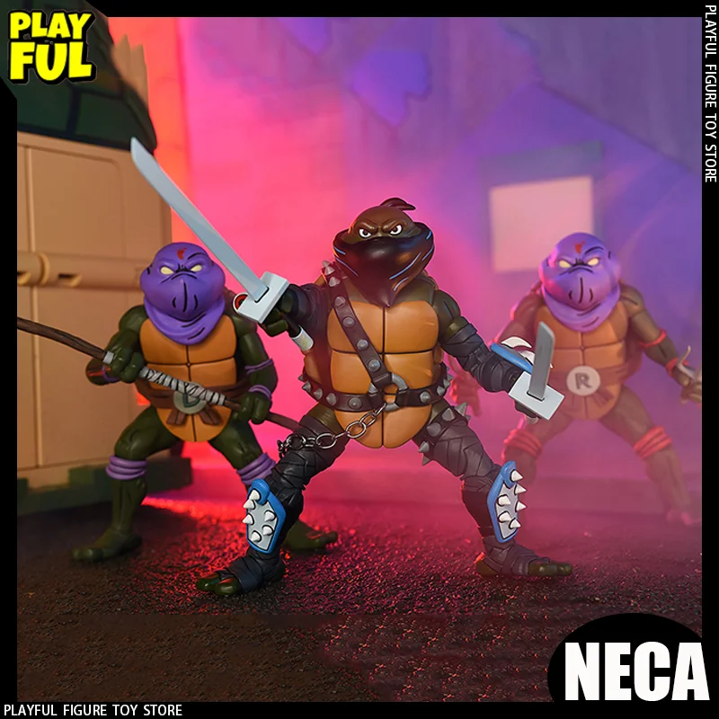 

Новинка в наличии, оригинальная аниме-фигурка Neca Ninja Two Scoops Of Evil, темная версия, фигурка Леонардо, Neca 54528, игрушки, подарок для детей