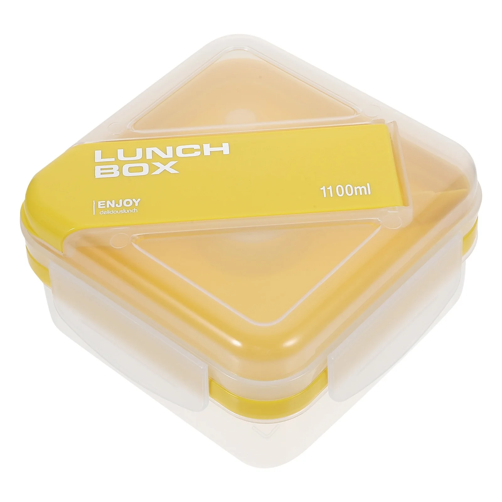 

Portable Lunch Box Reusable Leakproof Compartment Food Container Microwave Safe Bpa Free Pp Silicone Material Easy Clean Bento