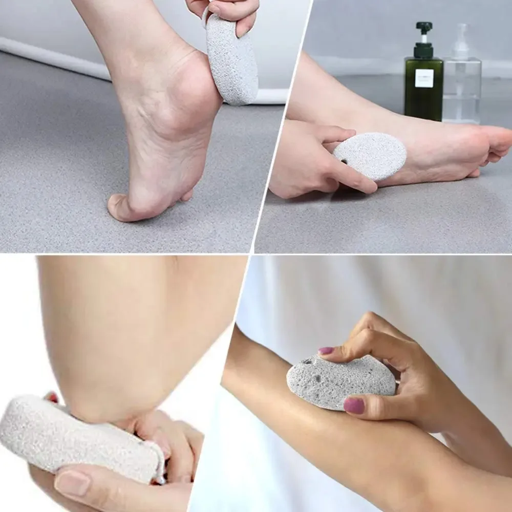 Elliptische Natuurlijke Puimsteen Voeten Hard Peeling Tool Accessoires Pedicure Borstel Dode Huid Voet Scrubber Badkamer Producten