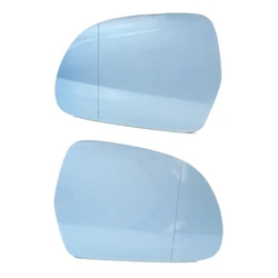 Left / Right Rearview Mirror Glass Door Wing Side Mirror Heating Glass White/Blue Fit for AUDI A3/S3 A4/S4 A4 Allroad A5/S5