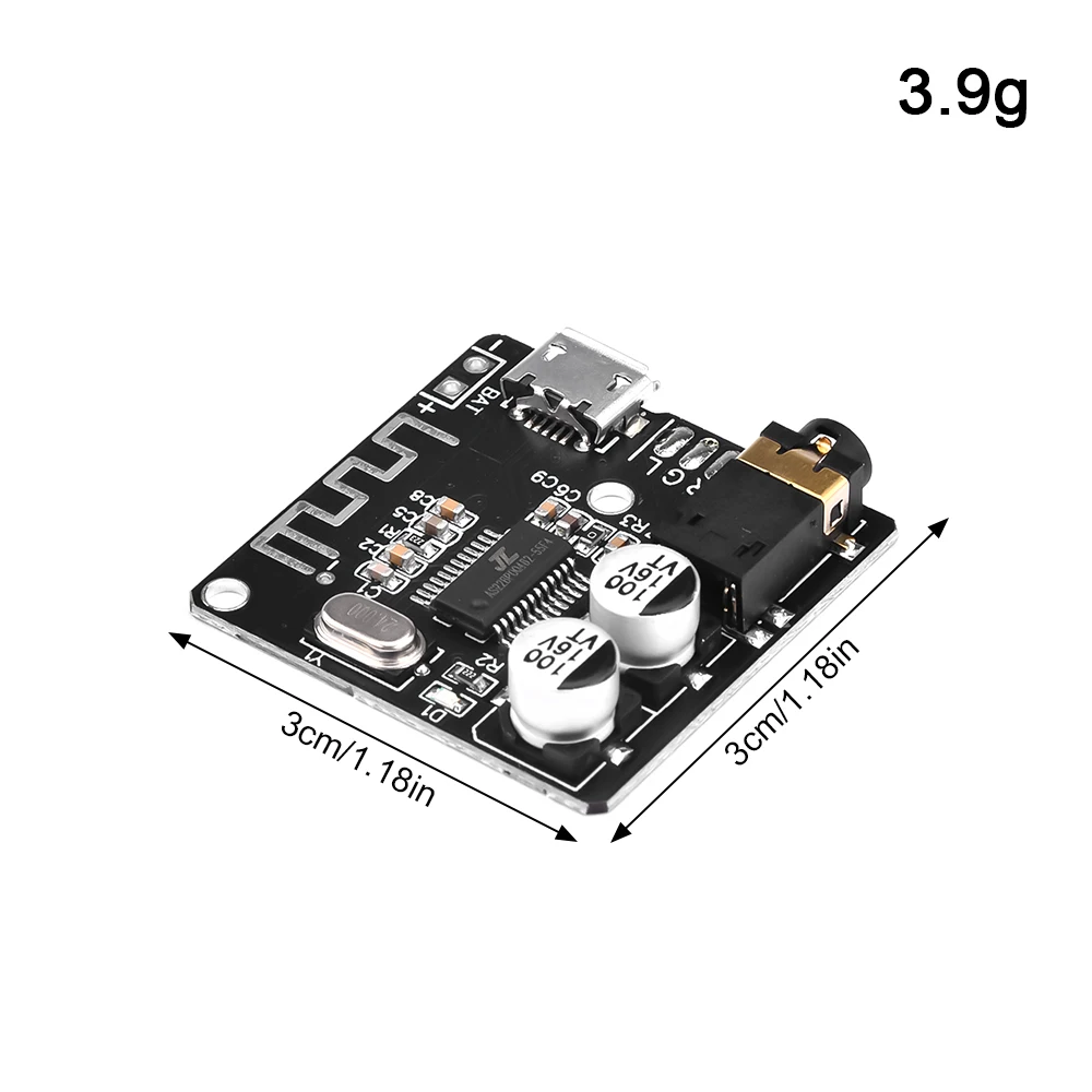 Type-C USB Bluetooth Audio Receiver Board VHM-314 Bluetooth 5.0 MP3 Lossless Decoder Board Wireless Stereo Music Module 3.7-5V