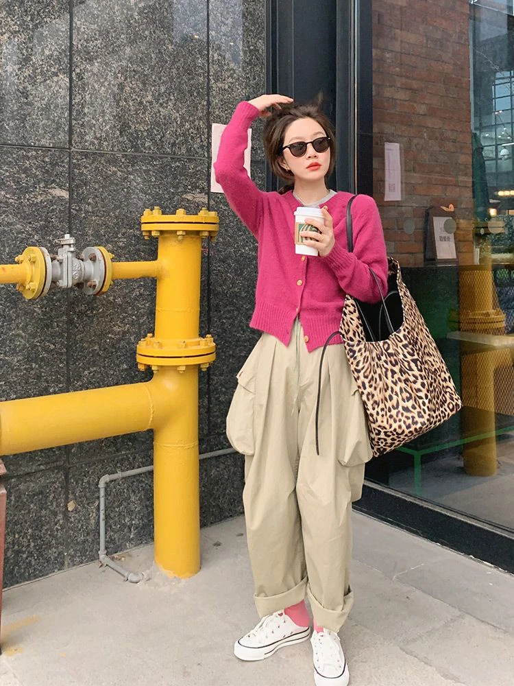 Cardigan ouvert tricoté doux pour femme, haut à la mode, vêtements d'extérieur d'automne, manteau pull confortable et paresseux