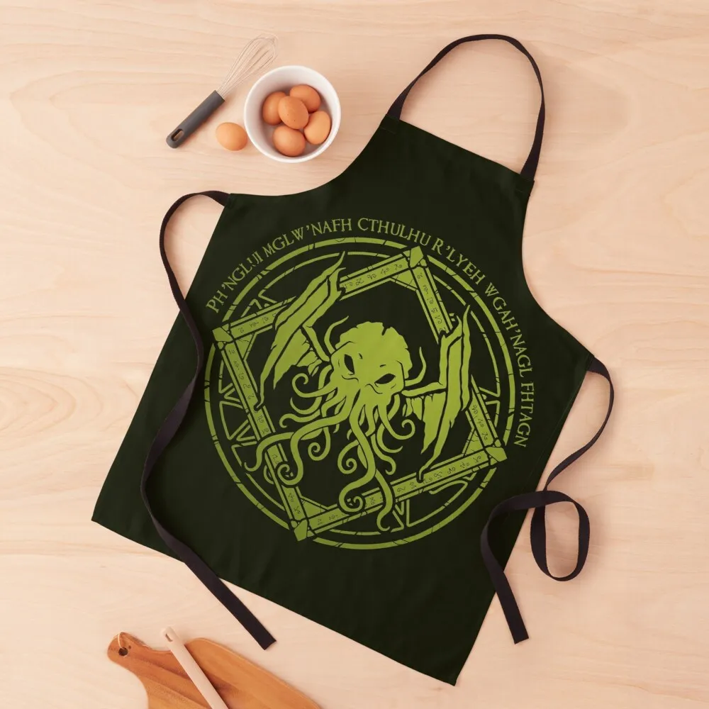 

Cthulhu - Lovecraft - Chant design Apron Housewares kitchen kitchen apron women waiter apron