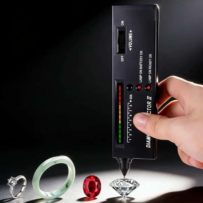 

Diamond Tester Pen & Moissanite Tester Pen - Portable Thermal Conductivity Meter for Loose Diamond Authenticity Testing Tool