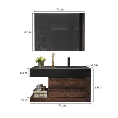 Whole Washbin Bathroom Cabinet Combination Modern Minimalist Bathroom Table Washbasin