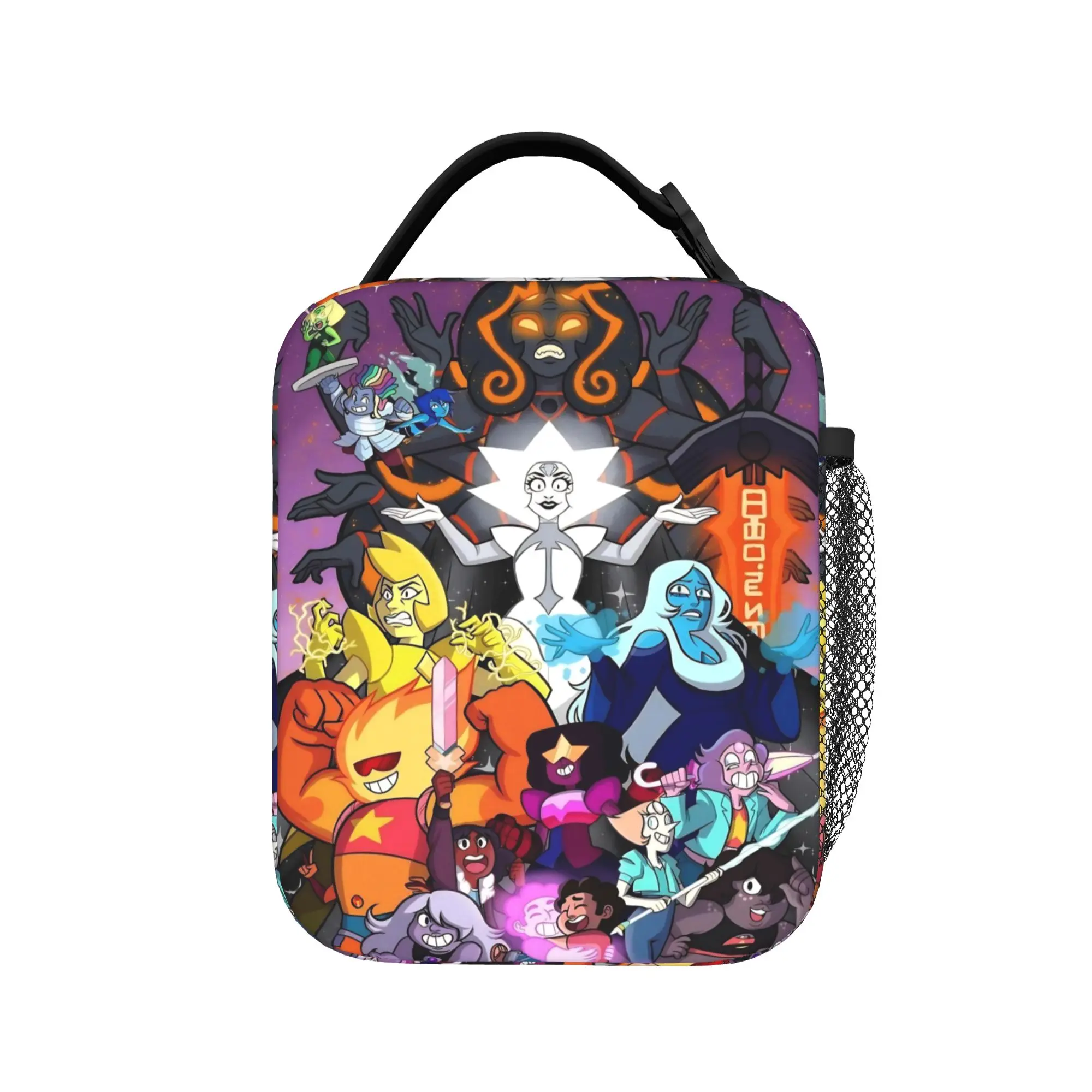 Crystal Gems Steven Universe  Lunch Bag Picnic Portable Insulated Lunch Box For Girl Boy  Oxford Designer Cooler Bag