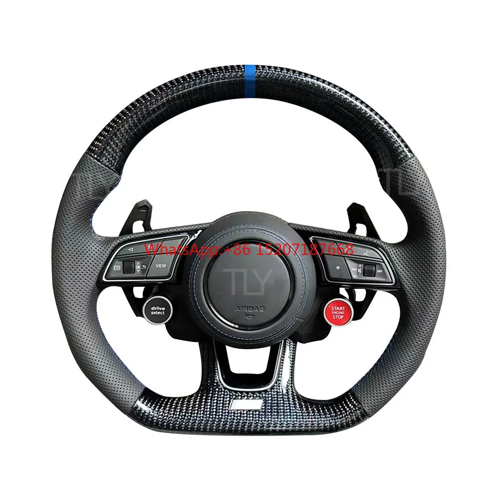 

For. S4 A5 A4 s4 rs5 rs6 rs7 S3 S4 S5 Real Carbon Fiber Steering Wheel