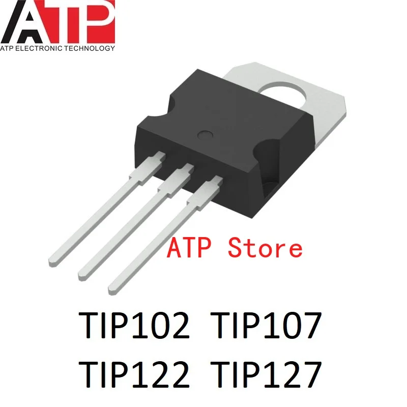 

50 Pairs/Lot New Original TIP102/TIP107 100V 8A TIP122/TIP127 100V 5A TO-220 Darlington Transistors NPN PNP Power Darlington