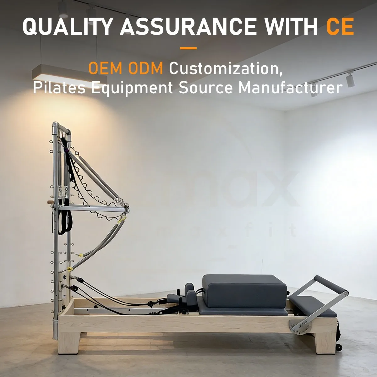 

ATV&UTVCommercial Grade Durable Korean Piano Wire Wooden Pilates Reformer with Tower for Group Training Class